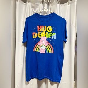 Blue Carebear Tee Shirt NWOT Nostalgia, Pastel, Cute, Funny Y2K Neon Decora